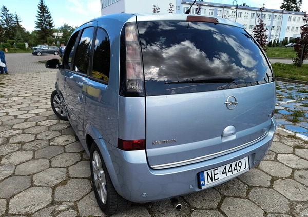 Opel Meriva cena 13550 przebieg: 140337, rok produkcji 2008 z Elbląg małe 326